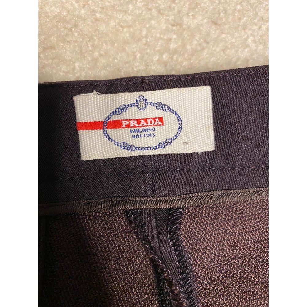 PRADA ROSSA Technical Fabric Trousers Size 8 - Picture 4 of 9